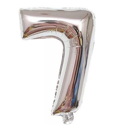 Ballon chiffre argent 80cm