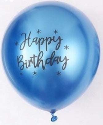 Ballons en latex Happy Birthday