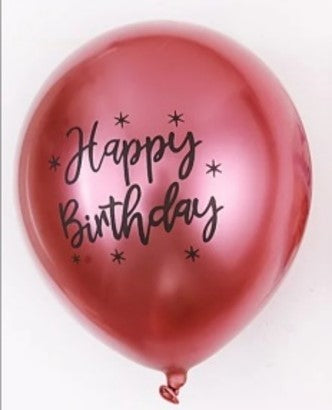 Ballons en latex Happy Birthday