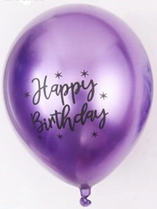 Ballons en latex Happy Birthday