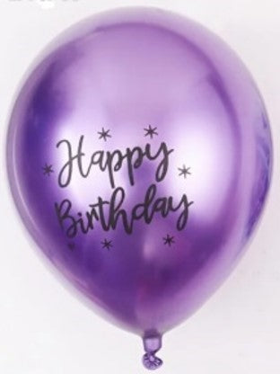 Ballons en latex Happy Birthday