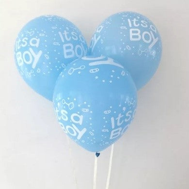 Ballon en latex bleu It's a Boy