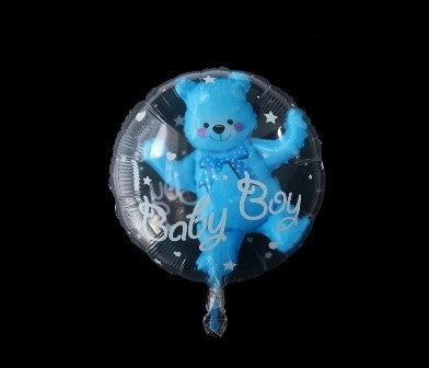Ballon rond ourson Baby Boy