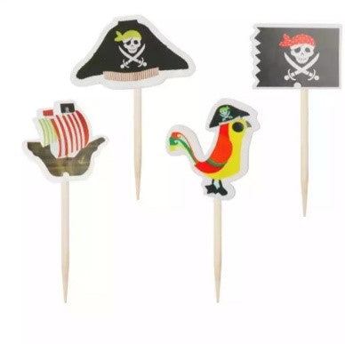 Décorations cupcake pirate