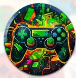 Assiettes Gaming 23cm