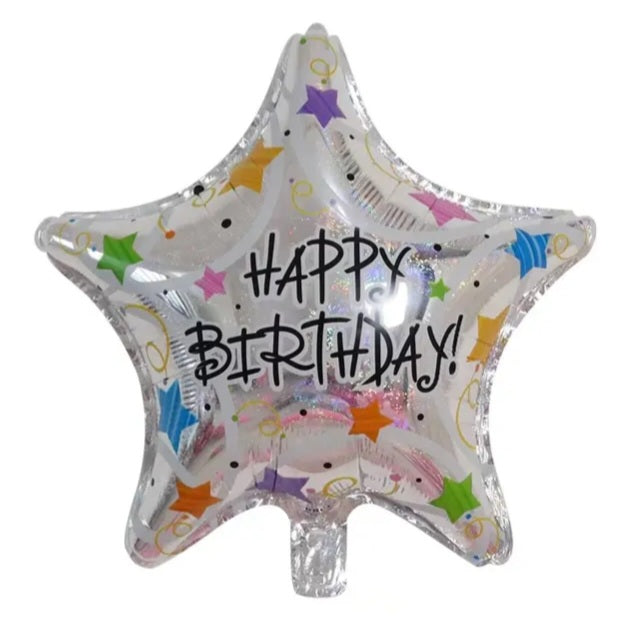 Ballon Happy Birthday étoile