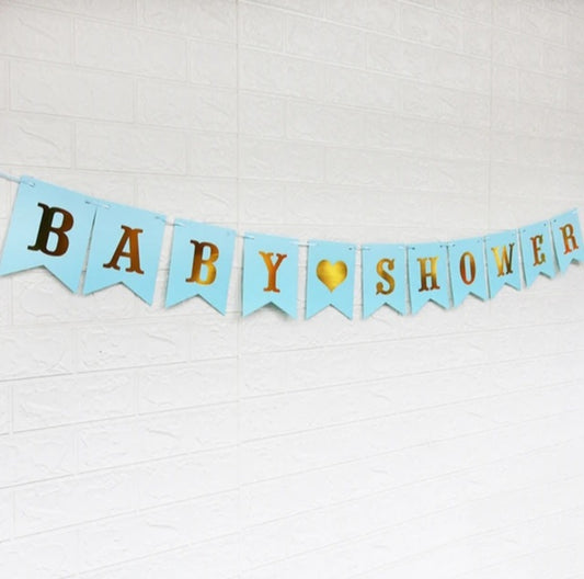 Banderole Baby Shower bleue