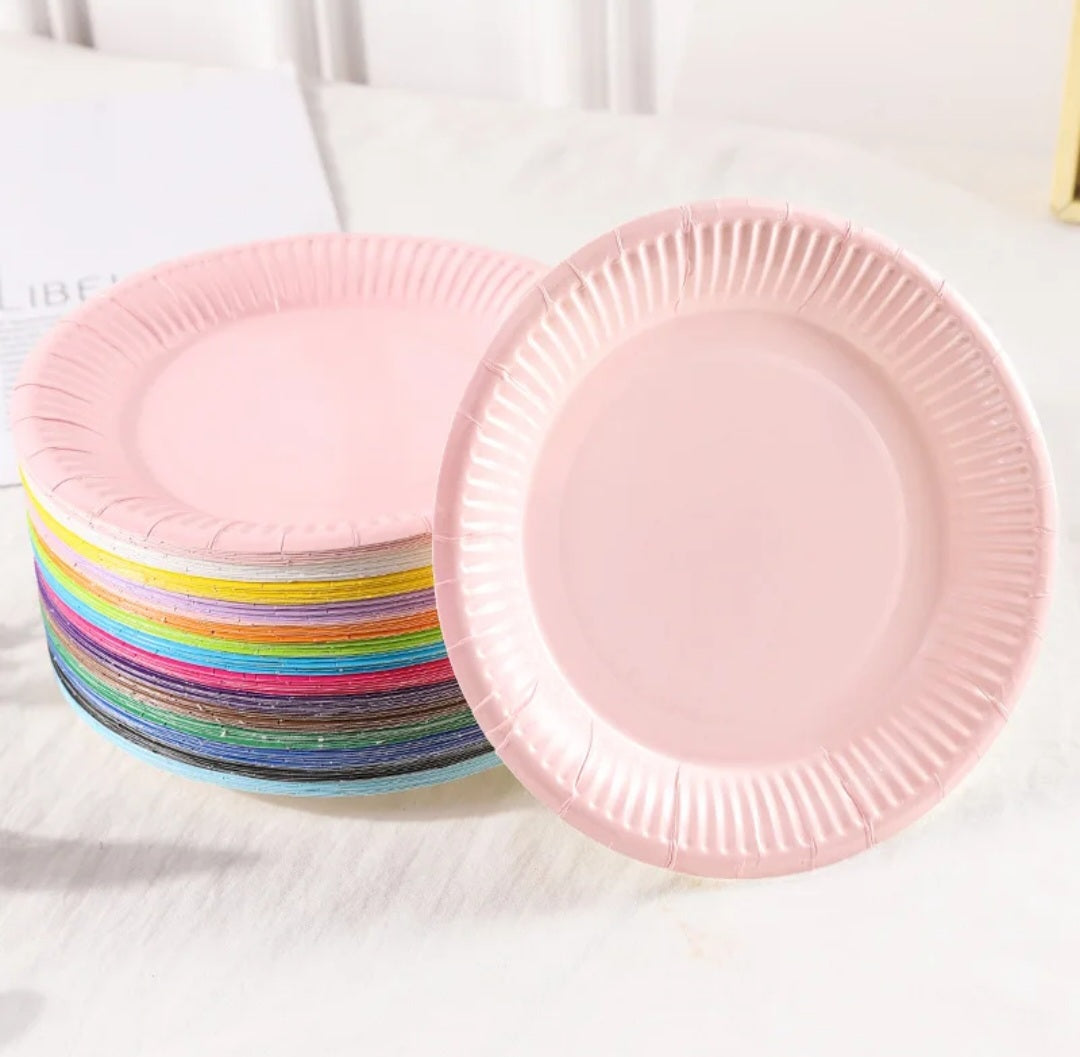 Assiettes couleurs unies 18cm