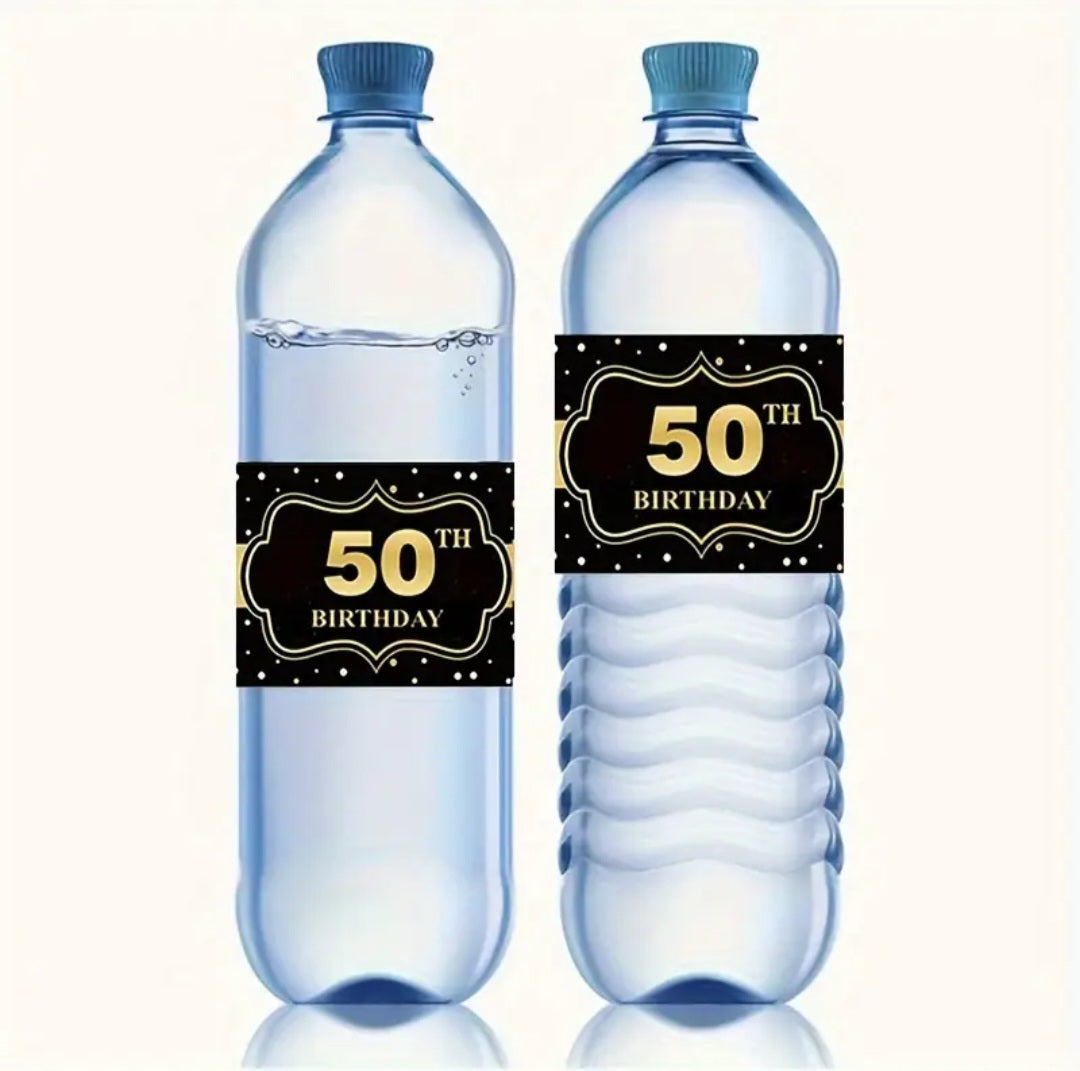 Etiquettes autocollantes pour bouteille 50 ans