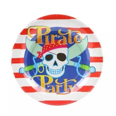 Assiettes Pirate Party 18cm