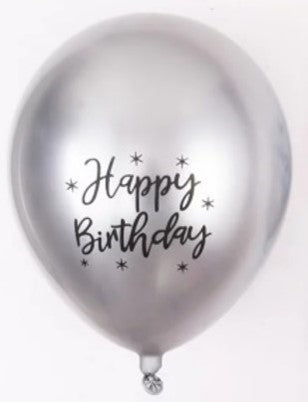 Ballons en latex Happy Birthday