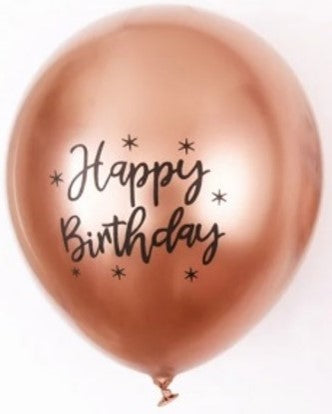 Ballons en latex Happy Birthday