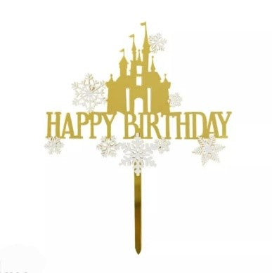 Décoration Happy Birthday pour gâteau thème Disney