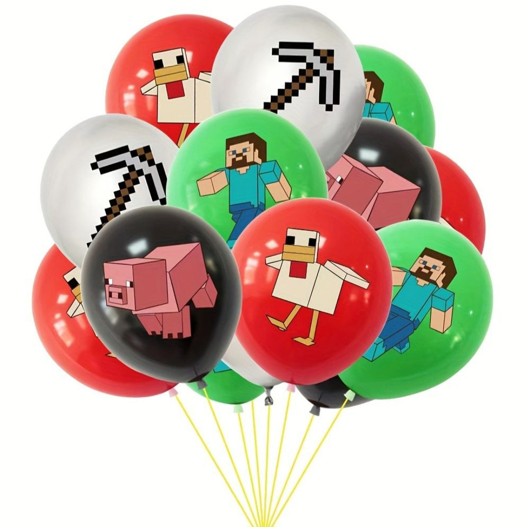 Ballons en latex Minecraft