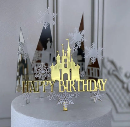 Décoration Happy Birthday pour gâteau thème Disney