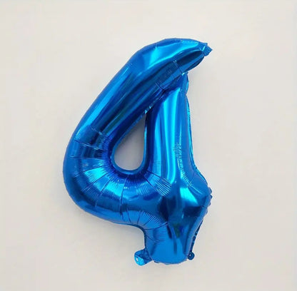 Ballon chiffre bleu 80cm