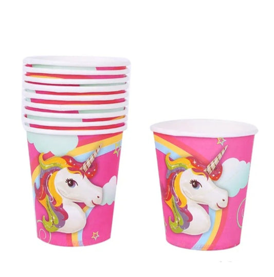 Gobelets licorne arc-en-ciel