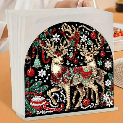 Porte-serviettes Rennes de Noël
