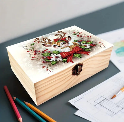 Boîte en bois Renne